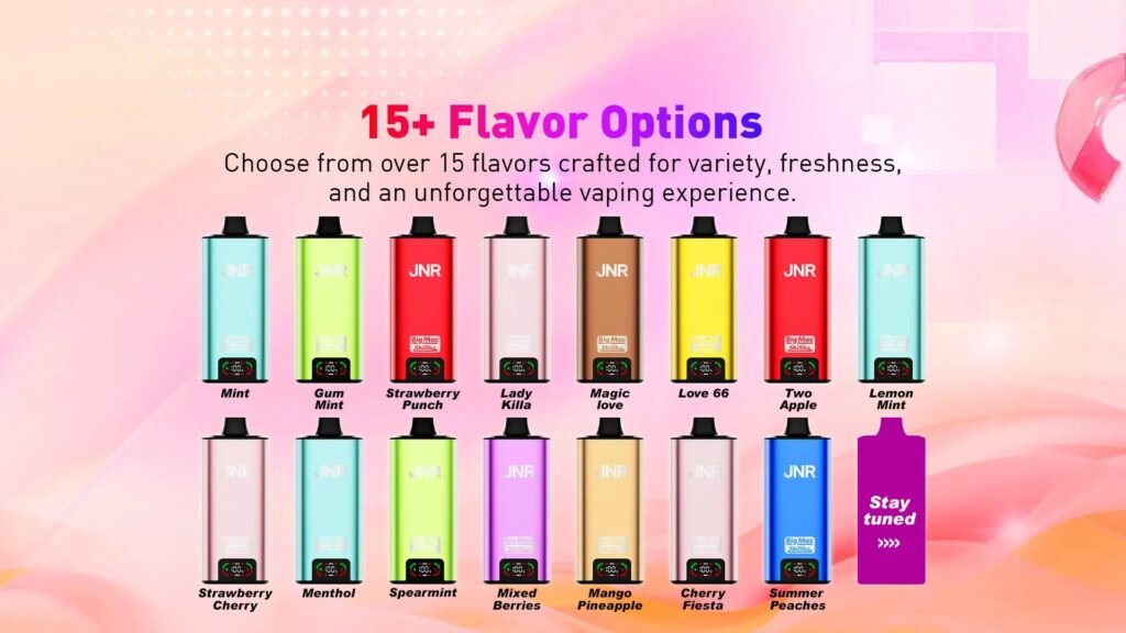 15+ Flavor Options of JNR Big Mac Shisha 80000 Puffs 20MG