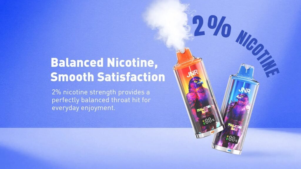 2% Nicotine Strength of JNR Falcon Bar 48000 Puffs 20MG