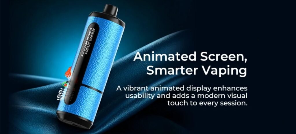 Animated Screen & Smarter Vaping with JNR Shisha Storm 52000 Puffs 20MG