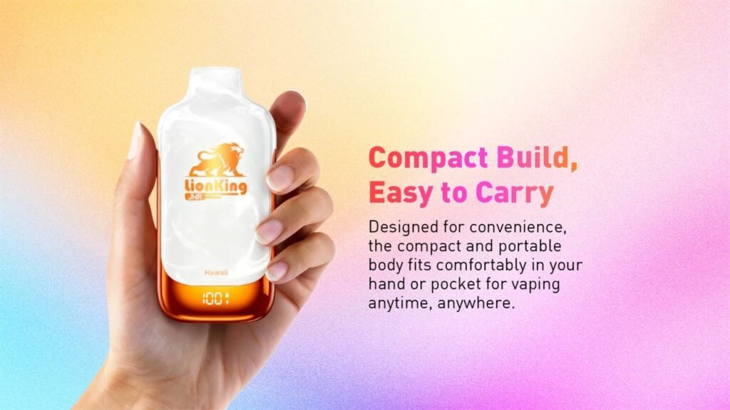 Compact Build & Easy to Carry of JNR Lion King 42000 Puffs 20MG