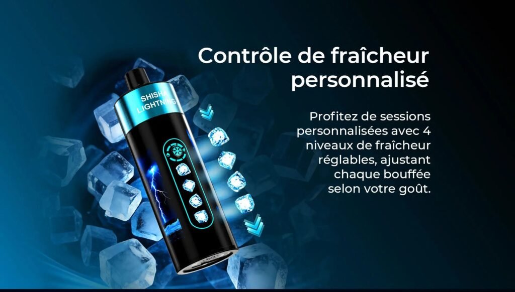 Control System of JNR Shisha Lightning 34000 Puffs 20MG