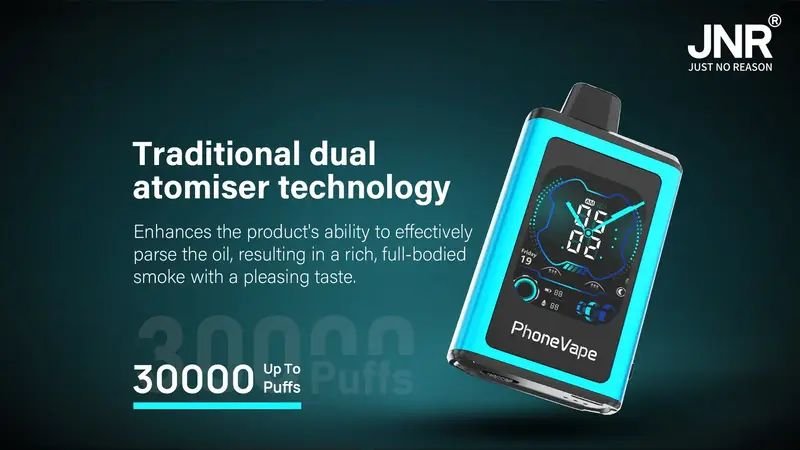 Dual Atomiser Technology of JNR Phonevape 30000 Puffs 50MG