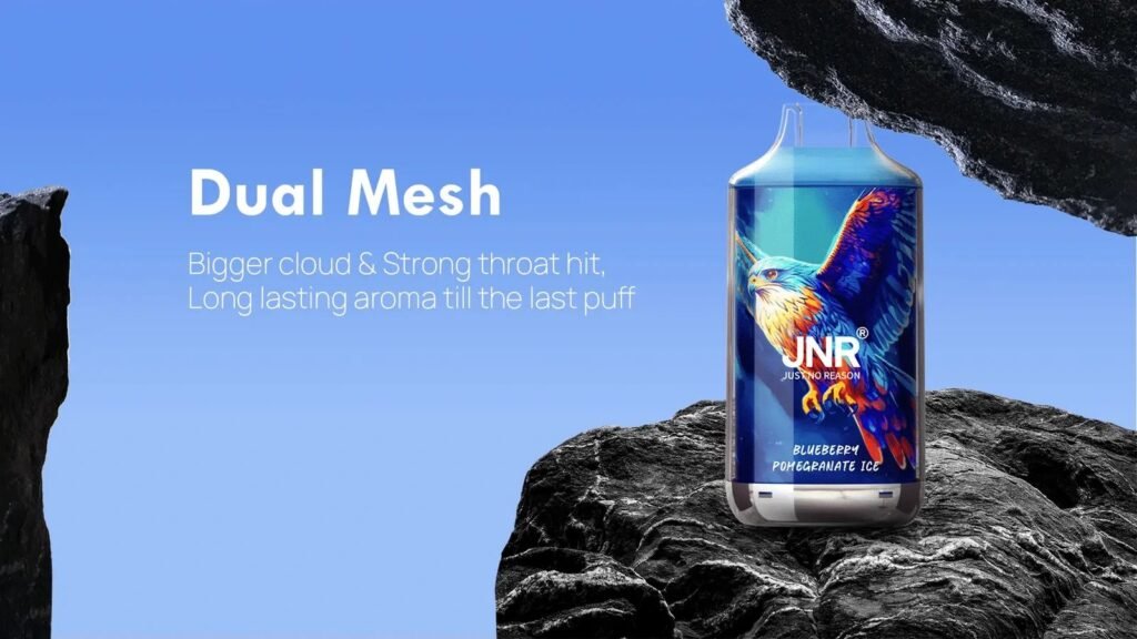 Dual Mesh Coil Design of JNR Falcon 16000 Puffs 20MG