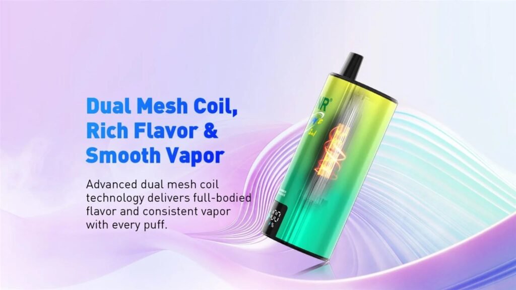Dual Mesh Coil Technology of JNR Triple 3in1 110000 Puffs 20MG