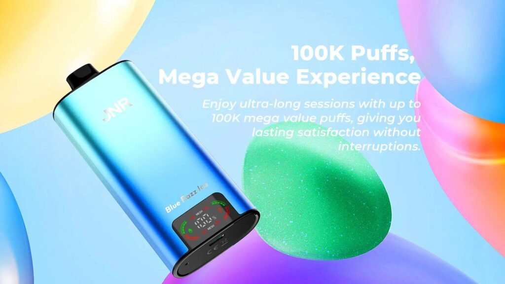 Enjoy Ultra Long Sessions with up to 100K mega value puffs of JNR Big Mac 100000 Puffs 50MG