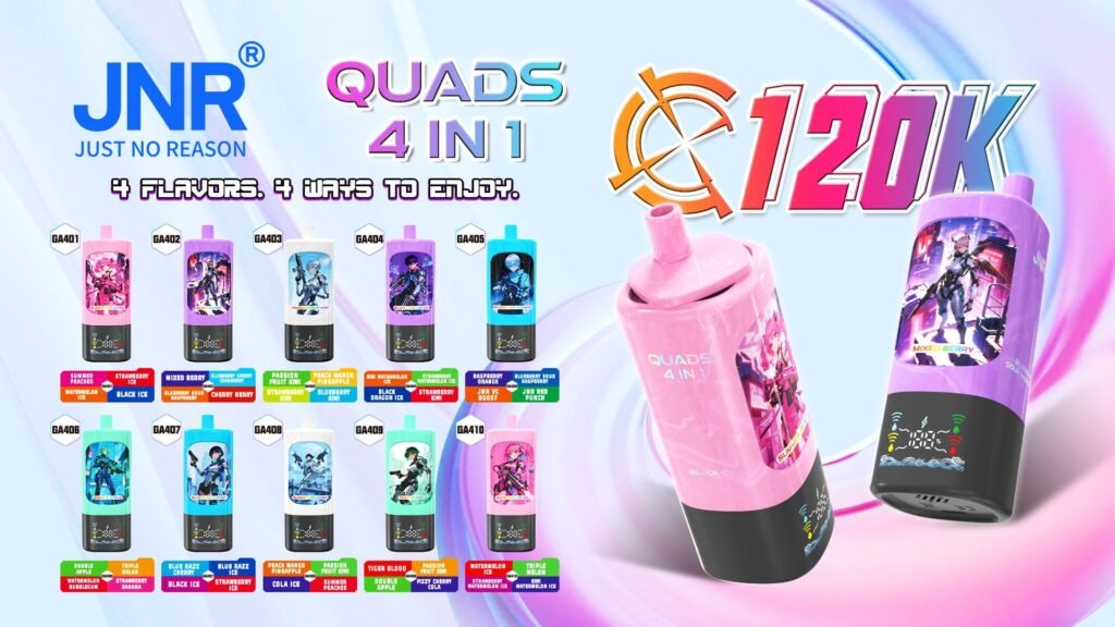 Flavors of JNR Quads 4in1 120000 Puffs 20MG