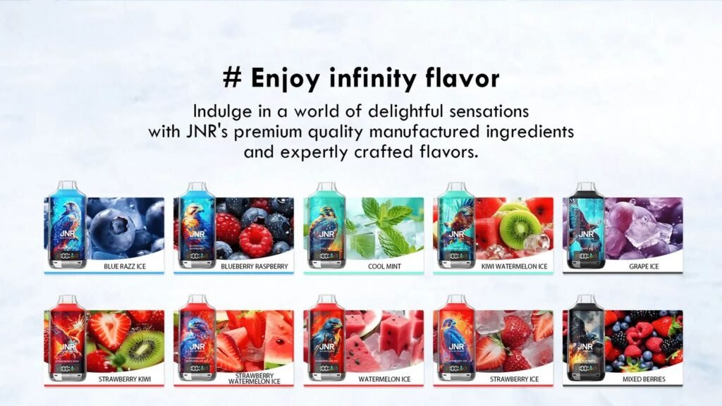 JNR Falcon X 18000 Puffs 20MG Flavor List 1