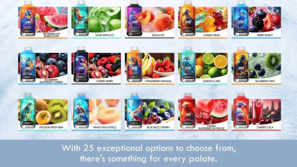 JNR Falcon X 18000 Puffs 20MG Flavor List 2