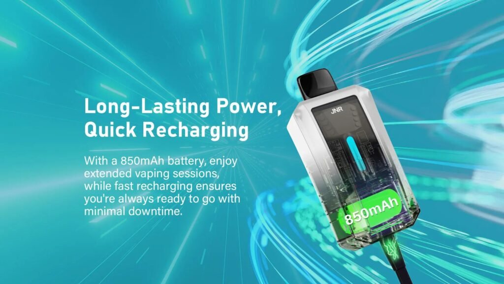 Long-Lasting Power & Quick Recharging of JNR Tank Pro 33000 Puffs 20MG