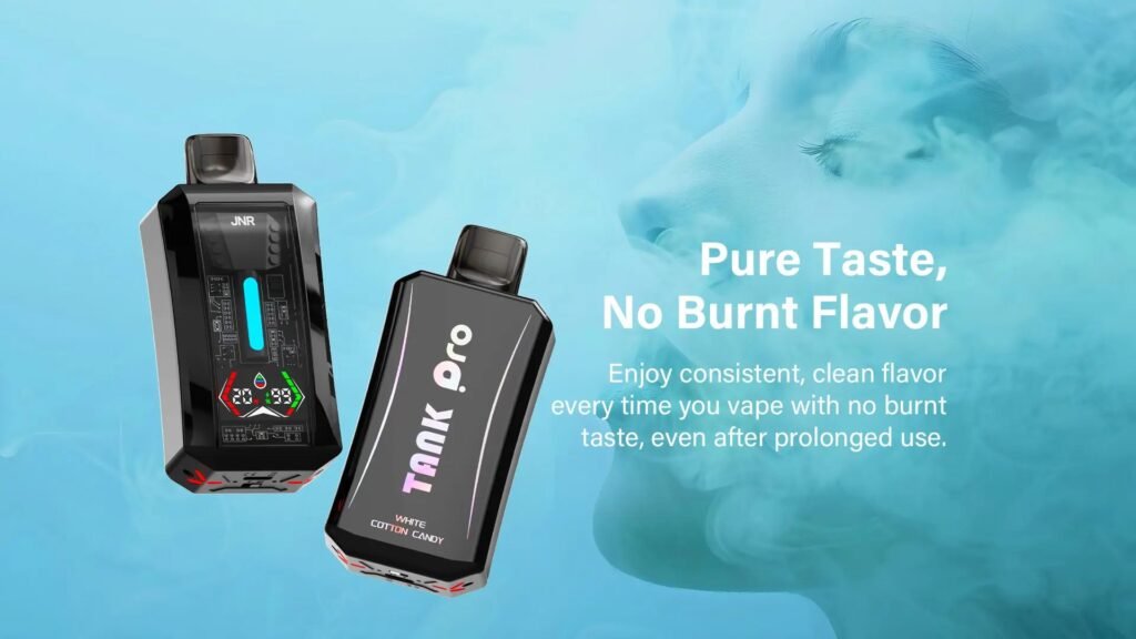 Pure Taste & No Burnt Flavor of JNR Tank Pro 33000 Puffs 20MG