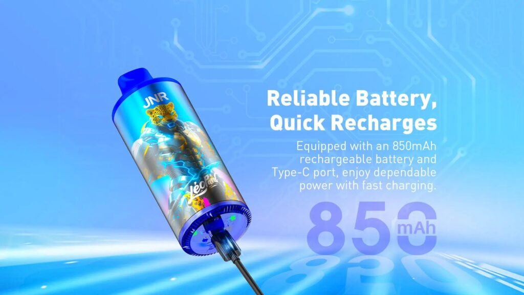 Reliable Battery & Quick Recharges of JNR Leopard 40000 Puffs 20MG
