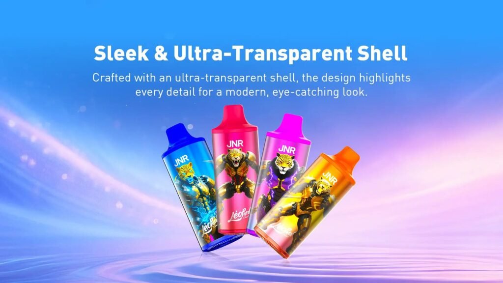Sleek & Ultra-Transparent Shell of JNR Leopard 40000 Puffs 20MG