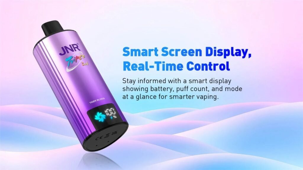 Smart Screen Display of JNR Triple 3in1 110000 Puffs 20MG