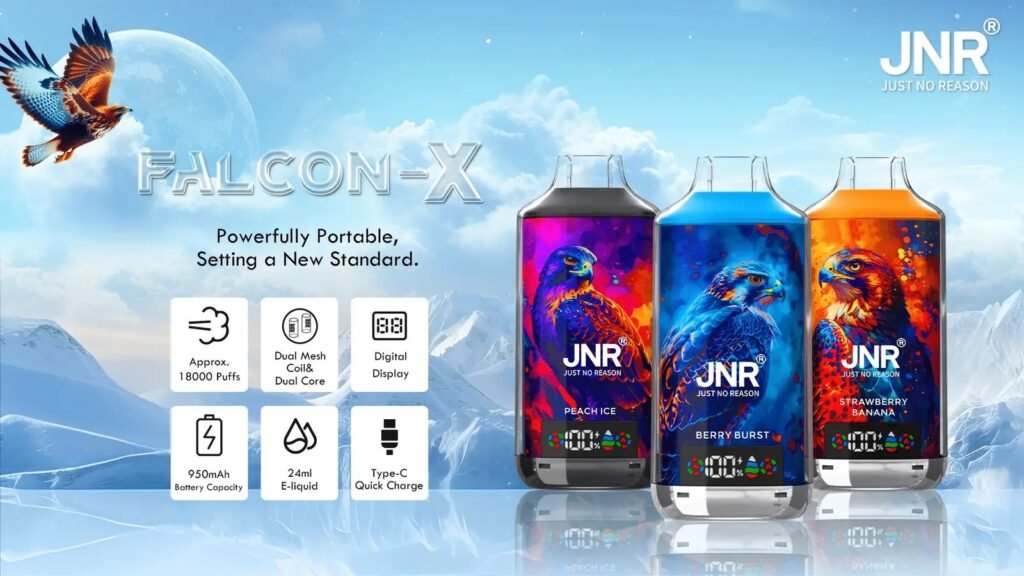 Specification Details of JNR Falcon X 18000 Puffs 20MG