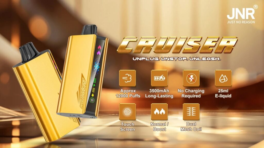 Specification of JNR Cruiser 12000 Puffs 50MG