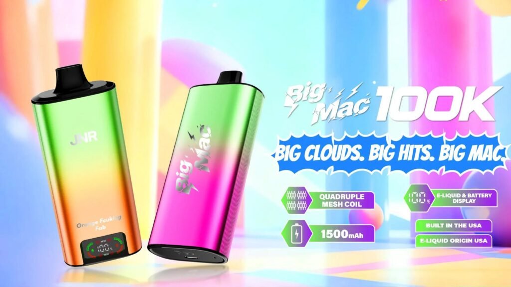 Specifications of JNR Big Mac 100000 Puffs 50MG