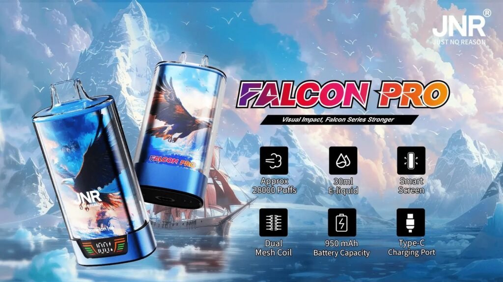 Specifications of JNR Falcon Pro 28000 Puffs 20MG