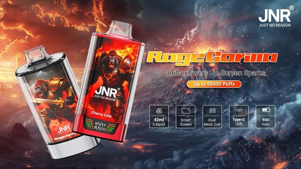 Specifications of JNR Rege Gorilla 55000 Puffs 20MG