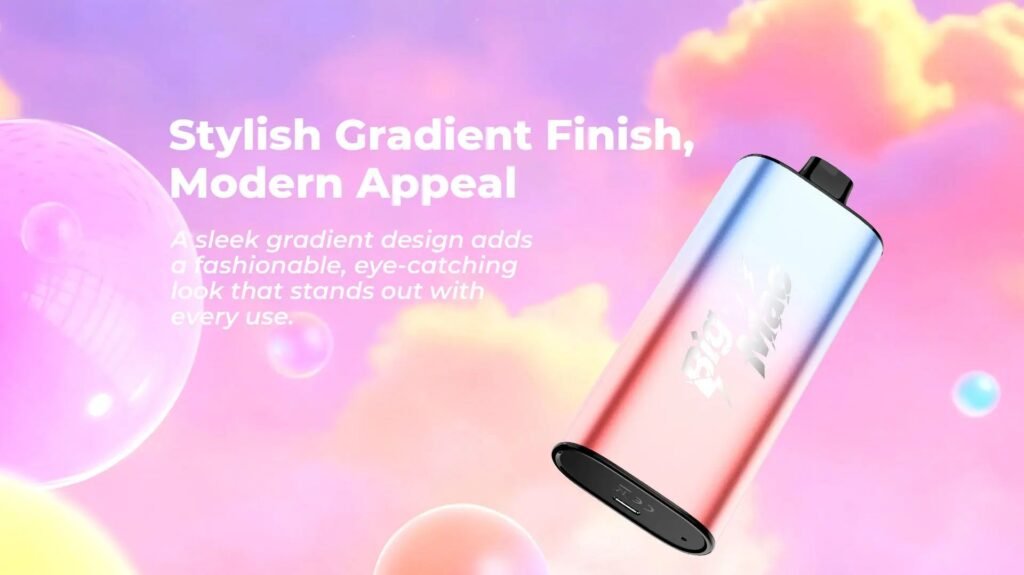 Stylish Gradient Finish & Modern Appeal Design of JNR Big Mac 100000 Puffs 50MG