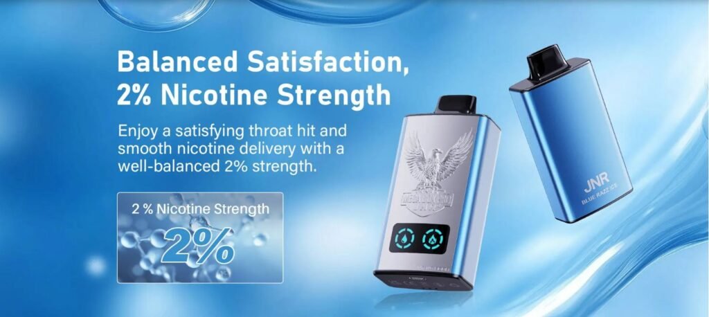 Well Balanced 2% Nicotine of JNR Mega Box Pro 50000 Puffs 20MG