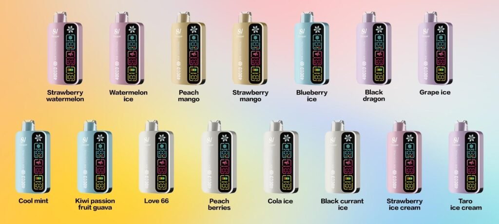 Flavors of Silvaper 40000 Puffs 20MG