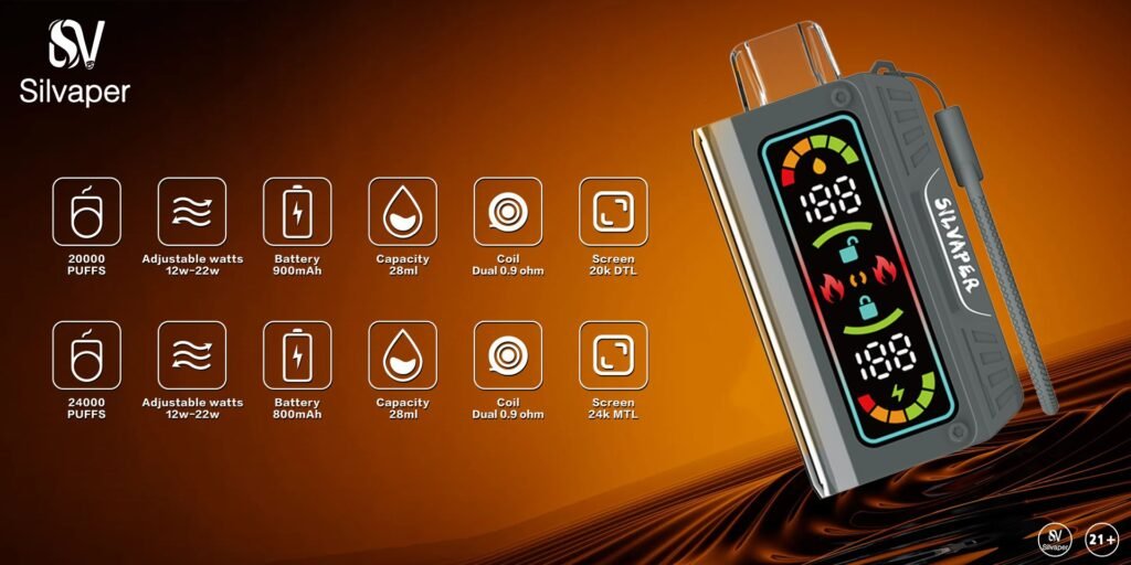 Silvaper Silva Rocket 20000 Puffs 20MG Specifications