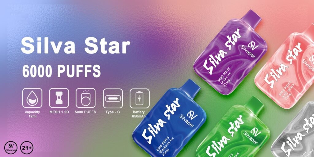 Silvaper Silva Star 6000 Puffs 25MG Specifications
