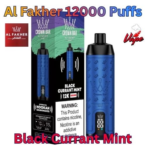 Al Fakher 12000 Puffs Black Currant Mint