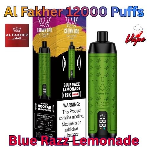 Al Fakher 12000 Puffs Blue Razz Lemonade
