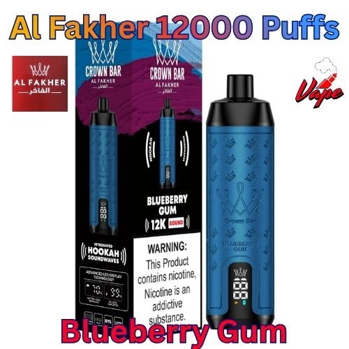 Al Fakher 12000 Puffs Blueberry Gum