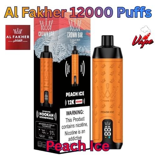 Al Fakher 12000 Puffs Peach Ice