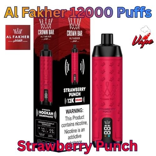 Al Fakher 12000 Puffs Strawberry Punch