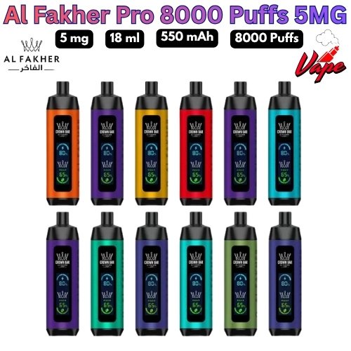 Al Fakher 8000 Puffs All Flavors in UAE