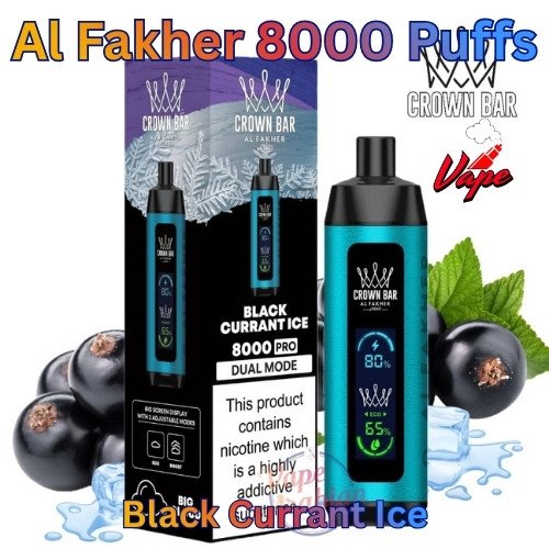 Al Fakher 8000 Puffs Black Currant Ice