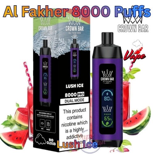 Al Fakher 8000 Puffs Lush Ice