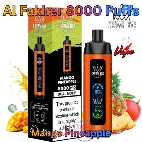 Al Fakher 8000 Puffs Mango Pineapple
