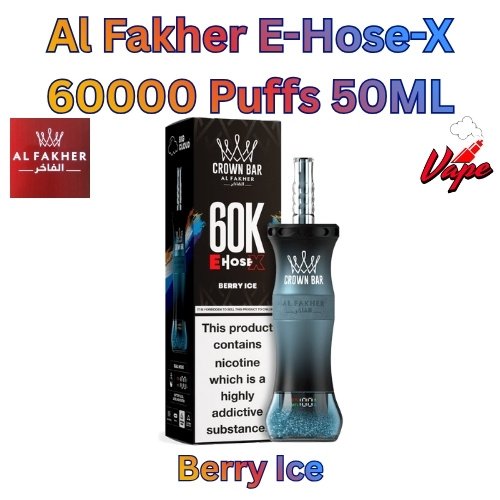 Al Fakher E-Hose-X 60000 Puffs 50ML Berry Ice