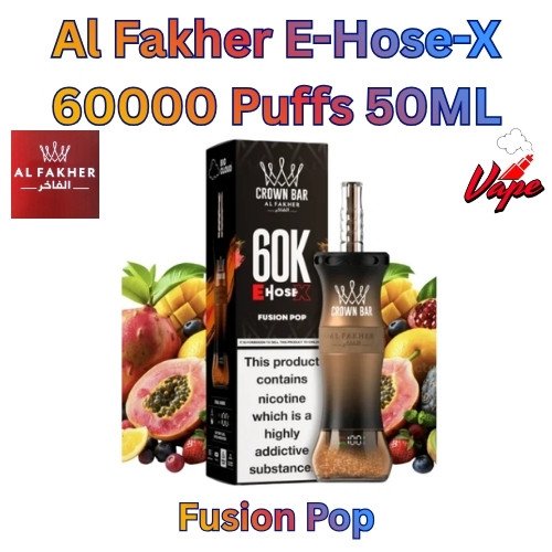 Al Fakher E-Hose-X 60000 Puffs 50ML Fusion Pop
