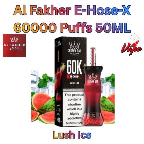 Al Fakher E-Hose-X 60000 Puffs 50ML Lush Ice