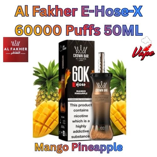 Al Fakher E-Hose-X 60000 Puffs 50ML Mango Pineapple
