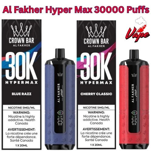 Al Fakher Hyper Max 30000 Puffs All Flavors