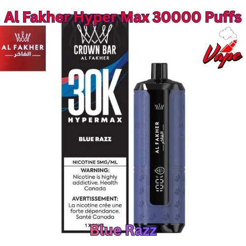 Al Fakher Hyper Max 30000 Puffs Blue Razz