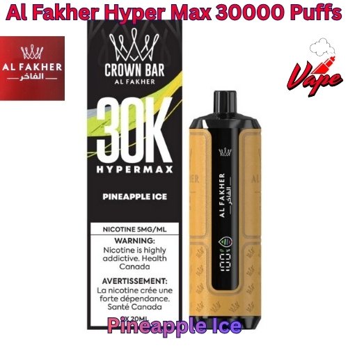 Al Fakher Hyper Max 30000 Puffs Pineapple Ice