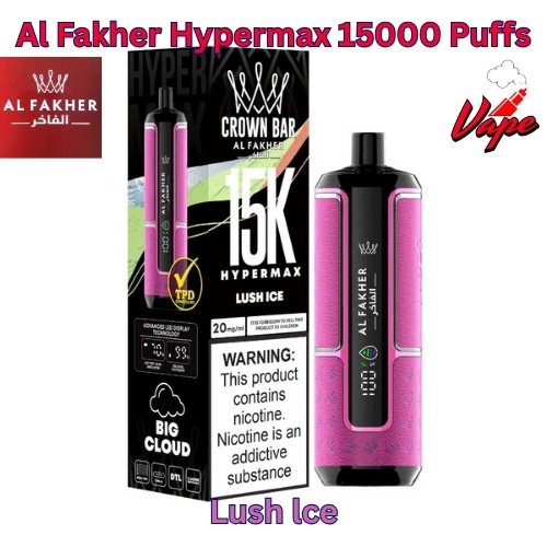 Al Fakher Hypermax 15000 Puffs Lush lce