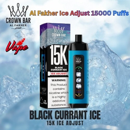 Al Fakher Ice Adjust 15000 Puffs Black Current Ice
