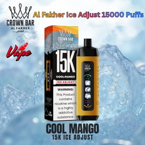 Al Fakher Ice Adjust 15000 Puffs Cool Mango
