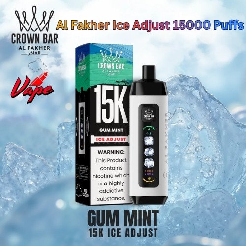 Al Fakher Ice Adjust 15000 Puffs Gum Mint