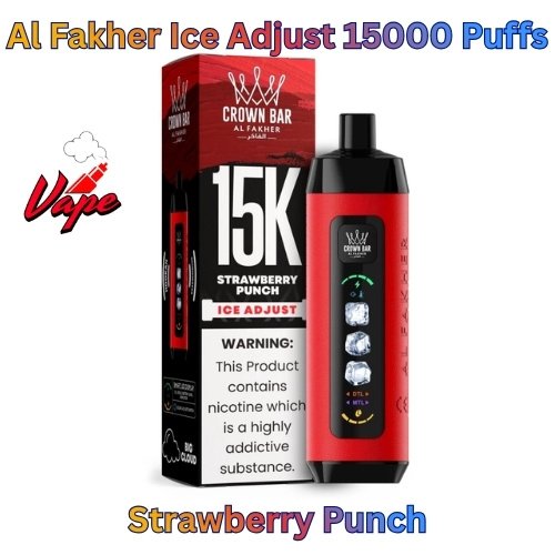 Al Fakher Ice Adjust 15000 Puffs Strawberry Punch