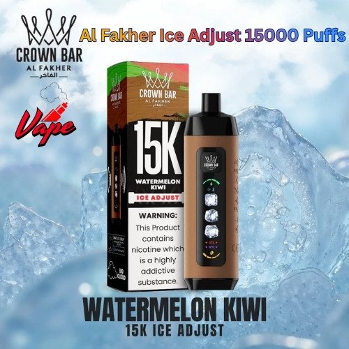 Al Fakher Ice Adjust 15000 Puffs Watermelon Kiwi
