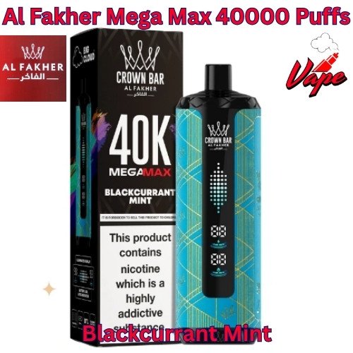 Al Fakher Mega Max 40000 Puffs Blackcurrant Mint